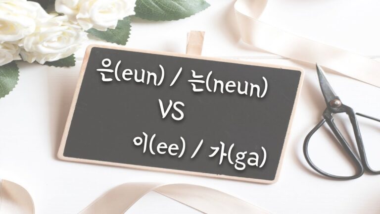 Master Korean Prepositions┃은(eun)/는(neun) vs 이(ee)/가(ga) - YouTube